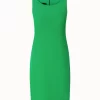 AKRIS Silk Stretch Crêpe Sheath Dress