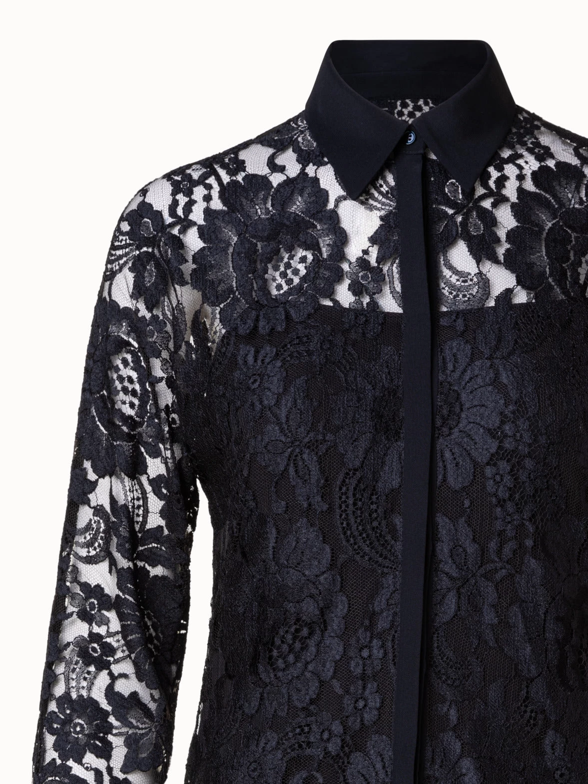 AKRIS Floral Techno Lace Blouse - Image 6
