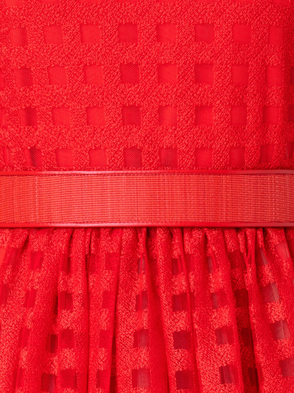 AKRIS Square Embroidery On Tulle Gown - Image 5