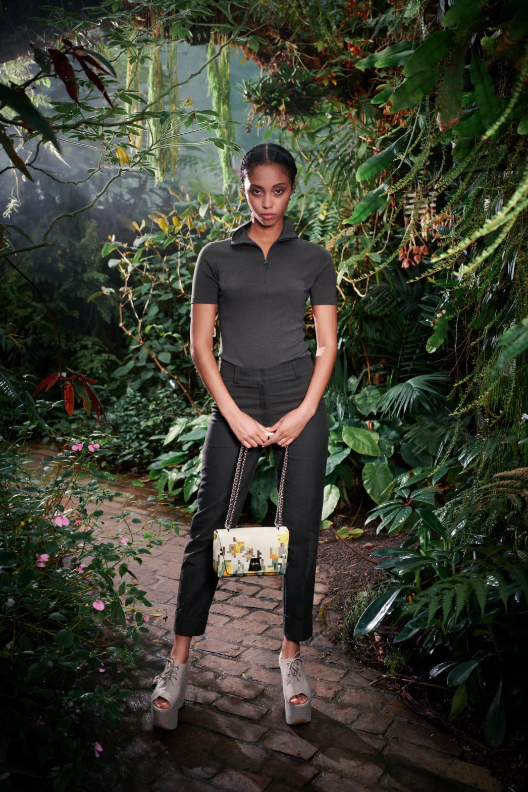 AKRIS Wool Silk Stretch Knit Top - Image 2