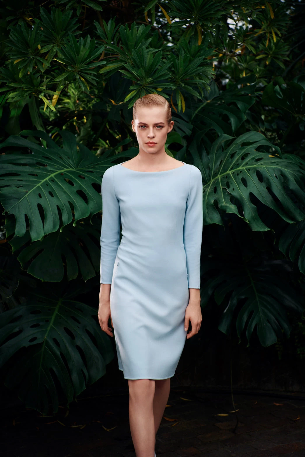 AKRIS Wool Stretch Double-Face A-Line Dress - Image 2