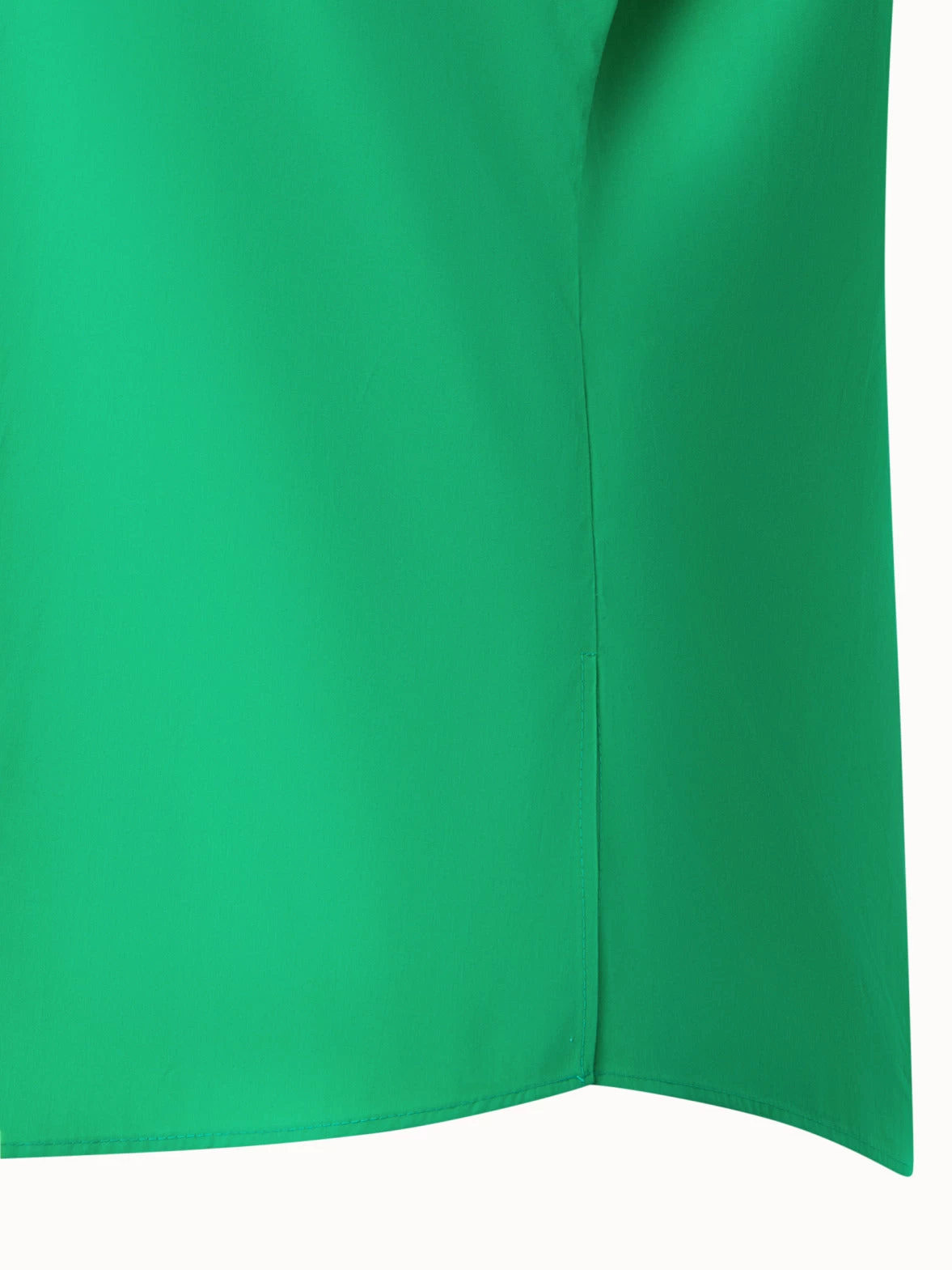 Cotton Poplin Blouse With Biker Collar - Image 5