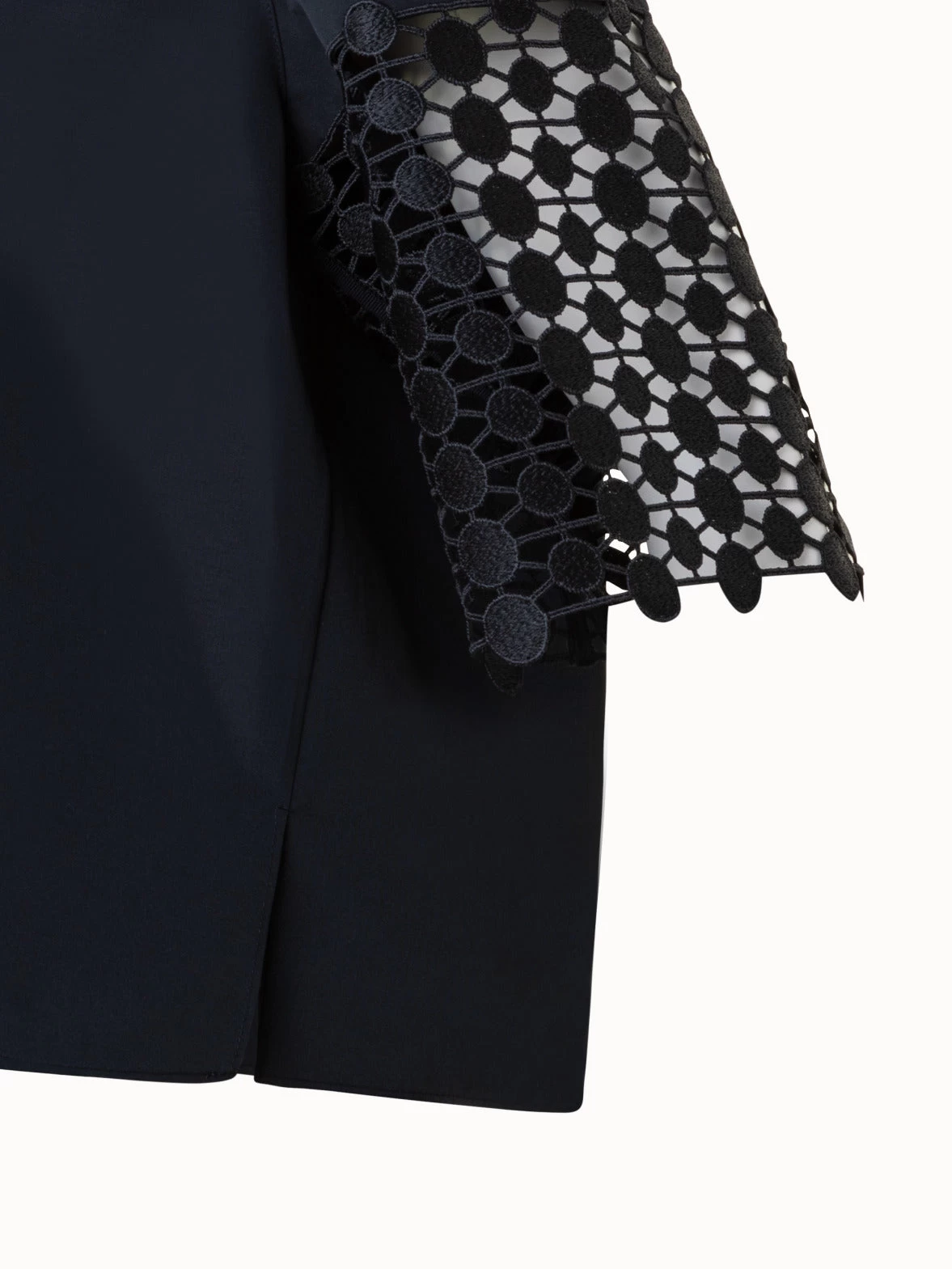 Cotton Poplin Blouse With Kaleidoscope Dot Embroidery - Image 5