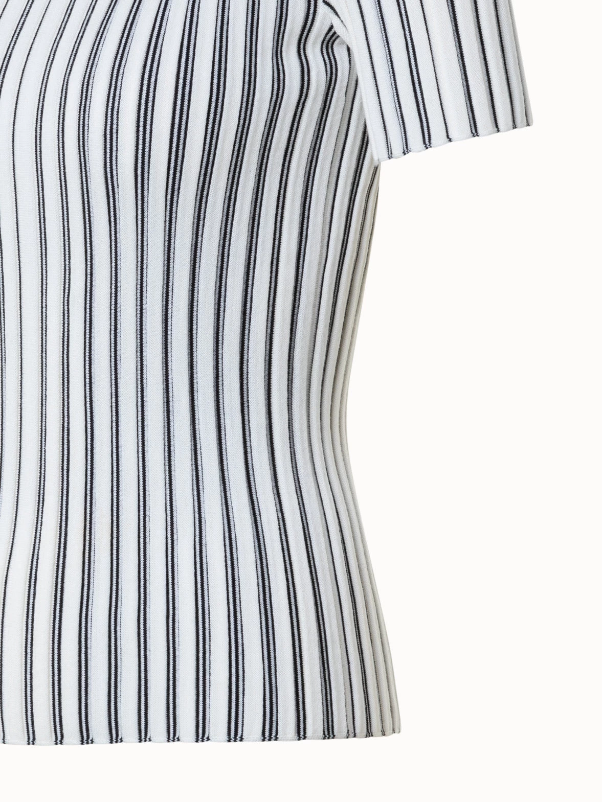 Structured Stripes Merino Wool Pullover - Image 4