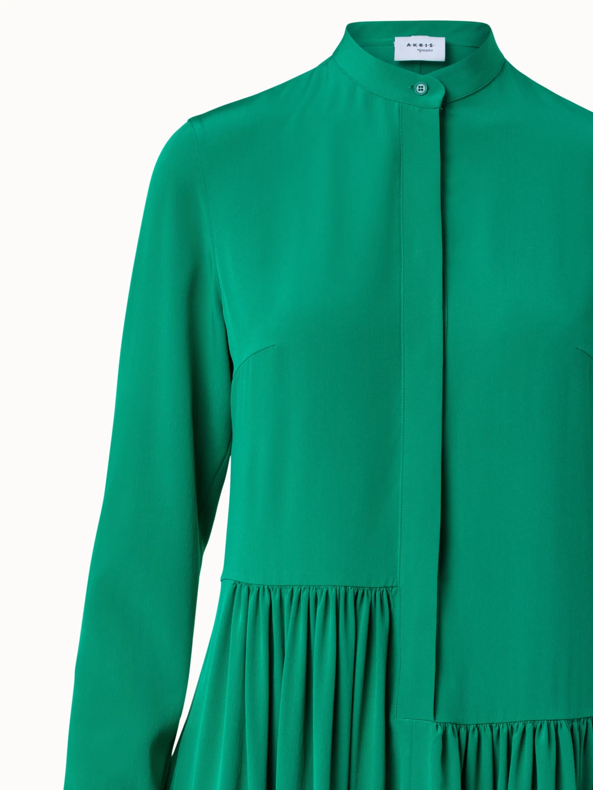 Silk Crêpe De Chine Shirt Dress - Image 4