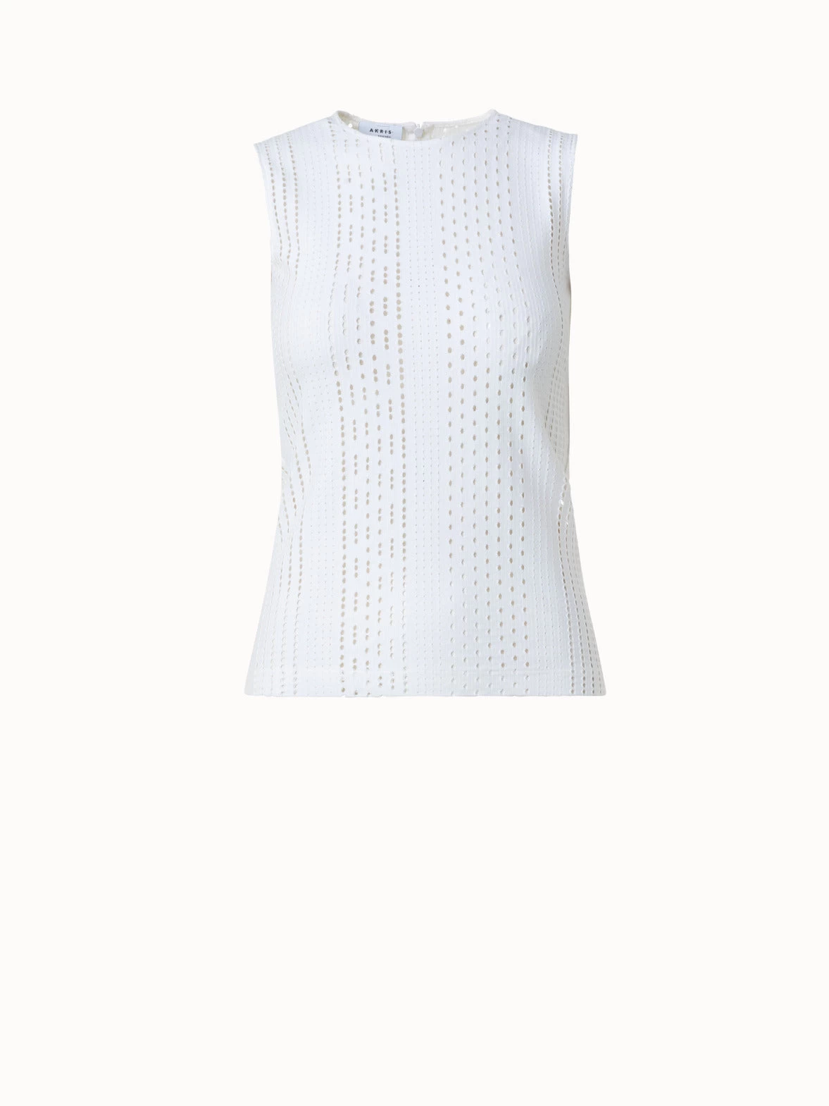 Perforated Stretch Jersey Top