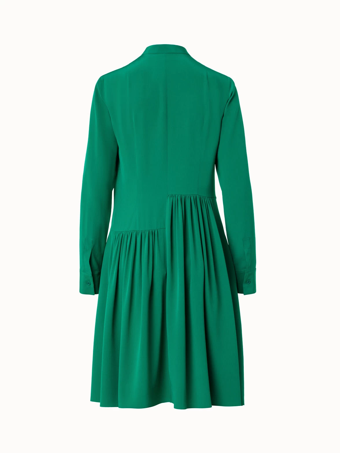 Silk Crêpe De Chine Shirt Dress - Image 2