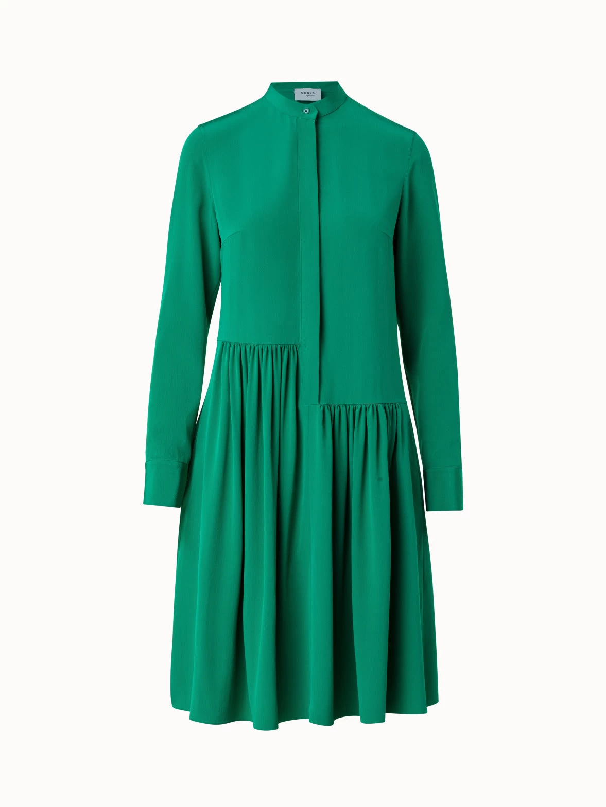Silk Crêpe De Chine Shirt Dress - Image 3