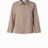 Perforated Pin Dot Cotton Poplin Jacket