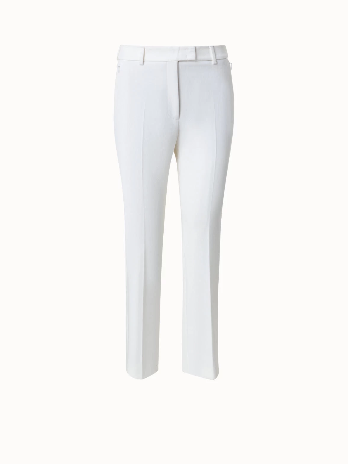 AKRIS Techno Wool Stretch Gabardine Cropped Pants - Image 2