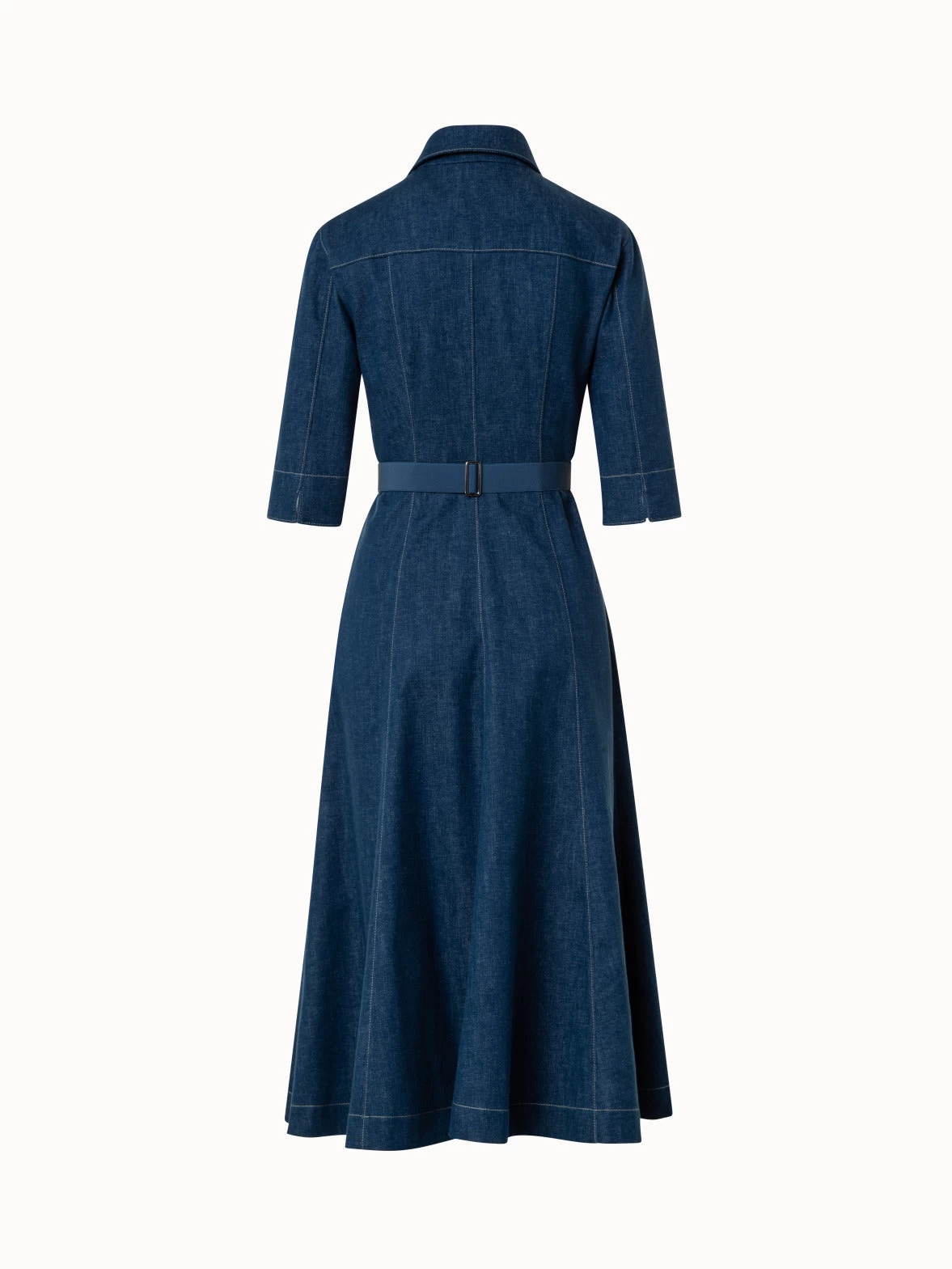 AKRIS Stretch Denim Midi Dress - Image 4