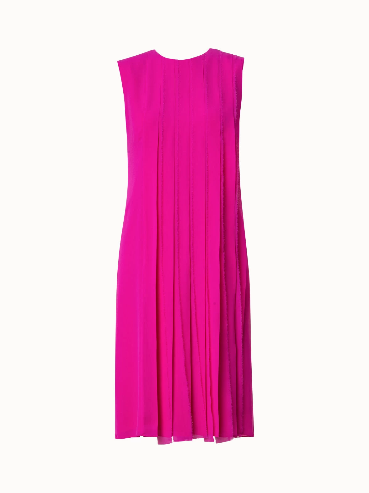 AKRIS Silk Georgette Pleated Dress