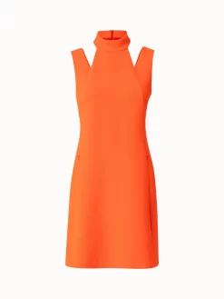 AKRIS Wool Crêpe Double-Face Dress