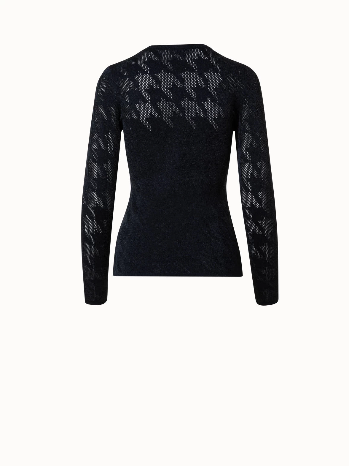 AKRIS Houndstooth Jacquard Knit Pullover - Image 2