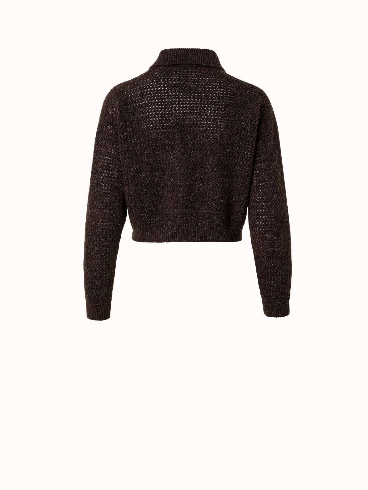 AKRIS Cashmere Lurex Crochet Knit Cardigan - Image 2