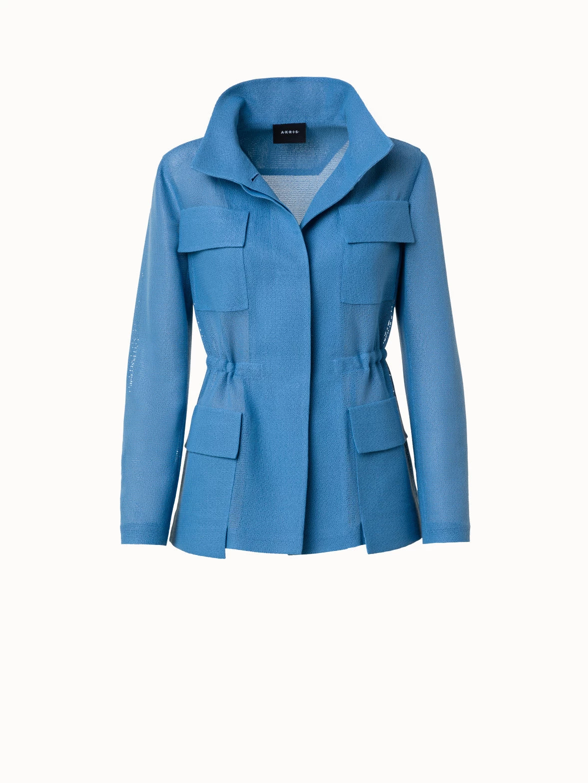 AKRIS Viscose Cotton Open Weave Jacket - Image 3