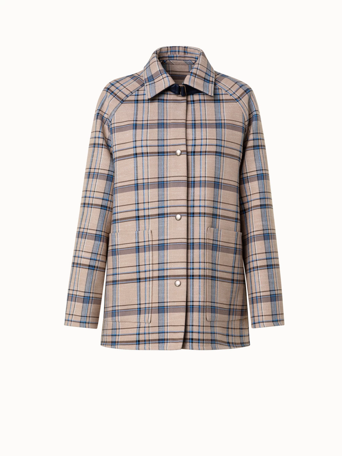 AKRIS Reversible Three-in-One Wool Double Weave Jacket