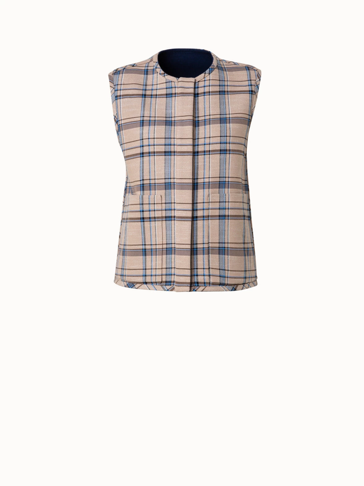 AKRIS Reversible Three-in-One Wool Double Weave Jacket - Image 6