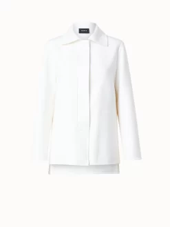 AKRIS Cashmere Double-Face Long Jacket