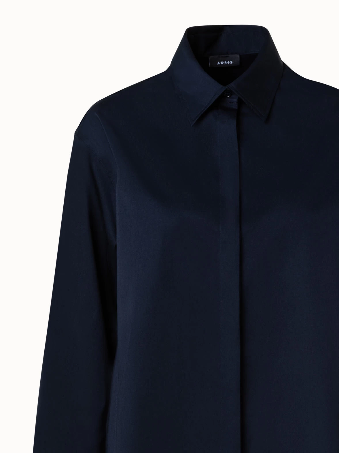 AKRIS Cotton-Gabardine Blouse - Image 4