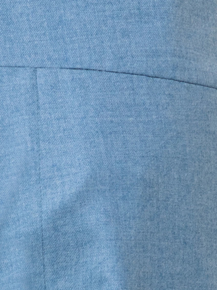 AKRIS Wool Stretch Flannel Cropped Tapered Pants - Image 5