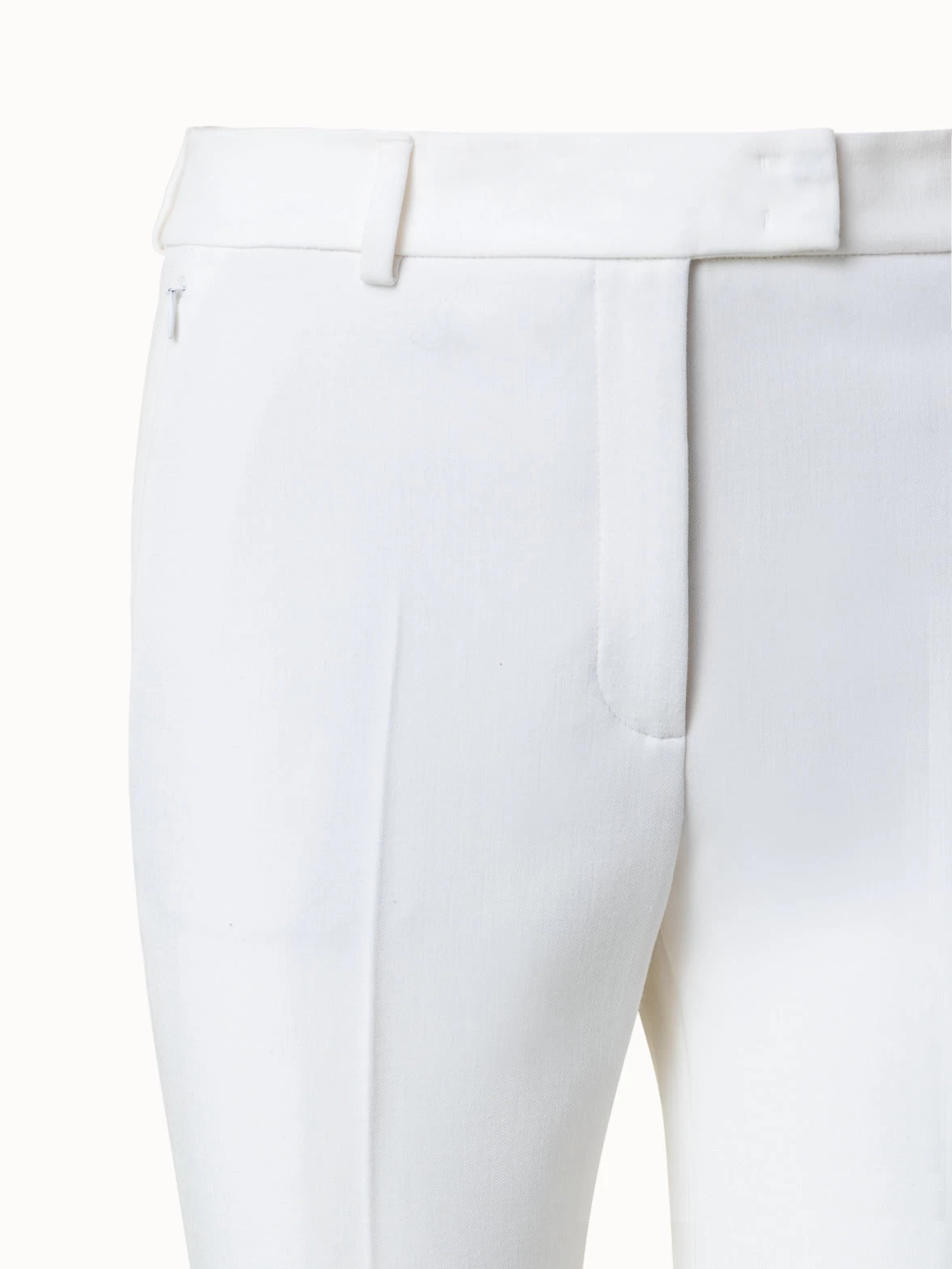 AKRIS Techno Wool Stretch Gabardine Cropped Pants - Image 4