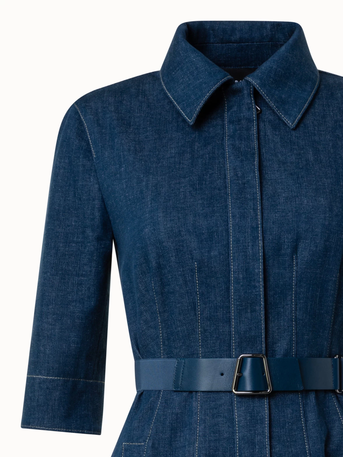 AKRIS Stretch Denim Midi Dress - Image 8