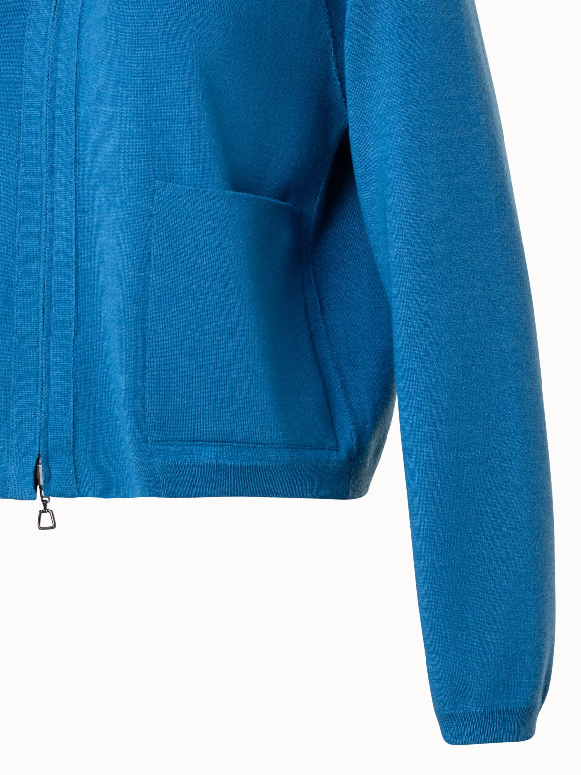 AKRIS Wool Silk Stretch Knit Double-Face Jacket - Image 4