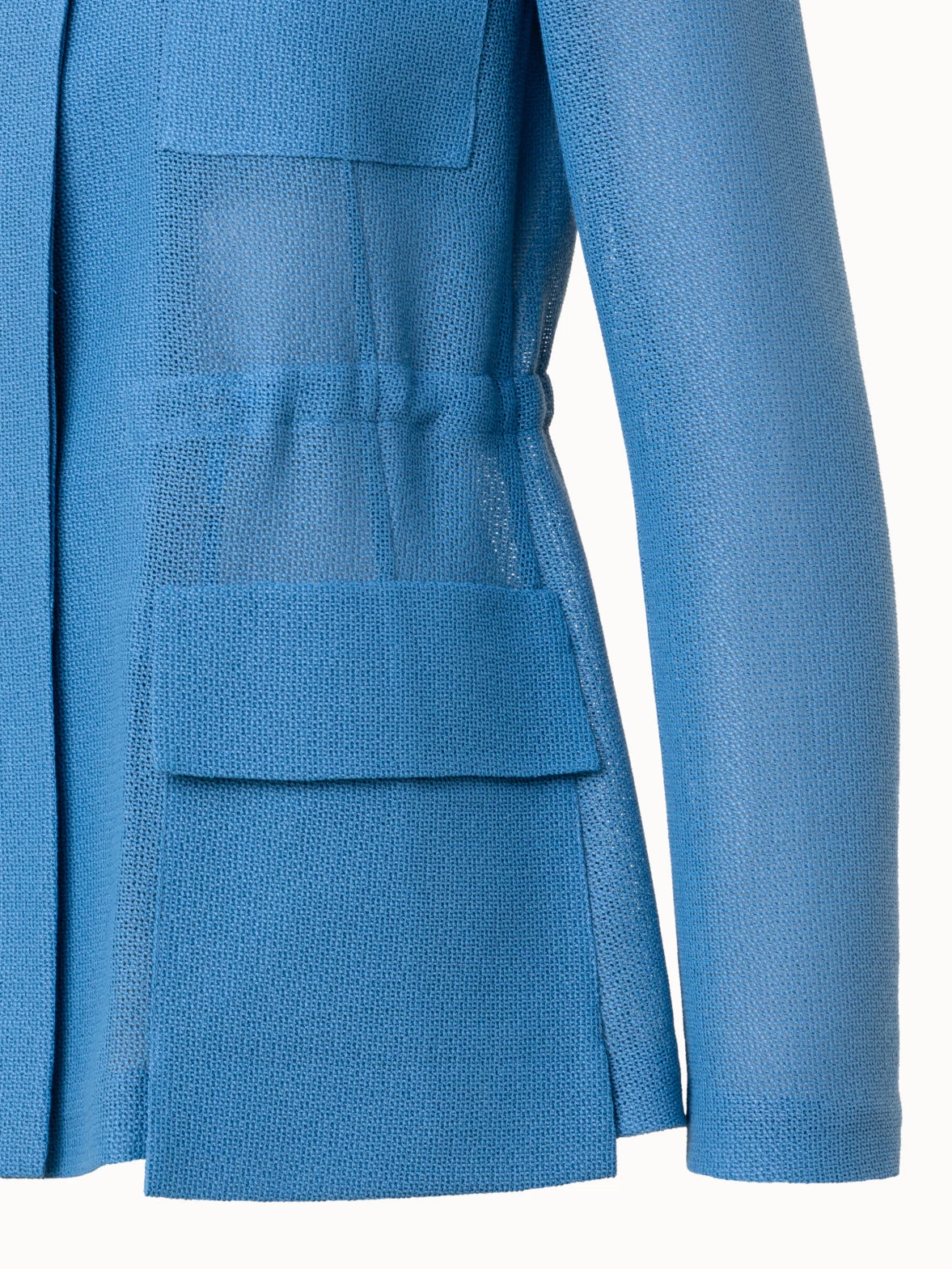 AKRIS Viscose Cotton Open Weave Jacket - Image 5