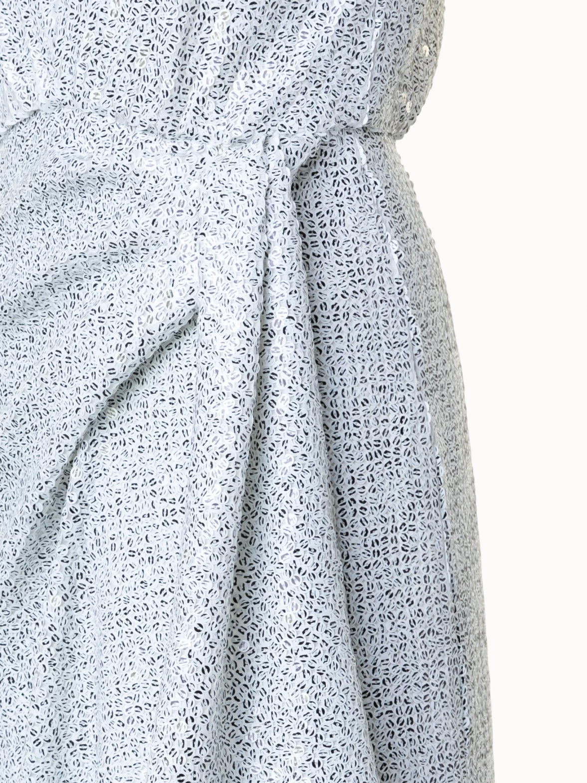 AKRIS Draped Two-Tone Sequins Dress - Image 5