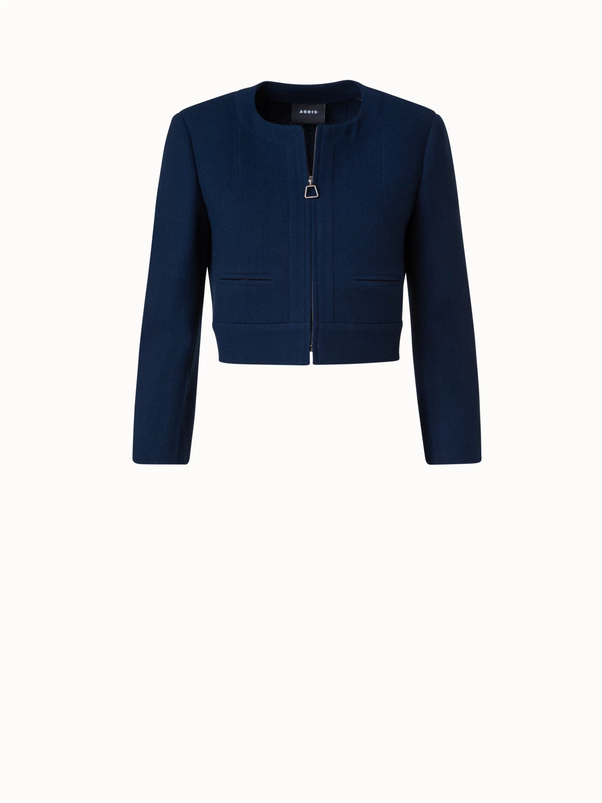 AKRIS Wool Crêpe Double-Face Short Jacket - Image 3