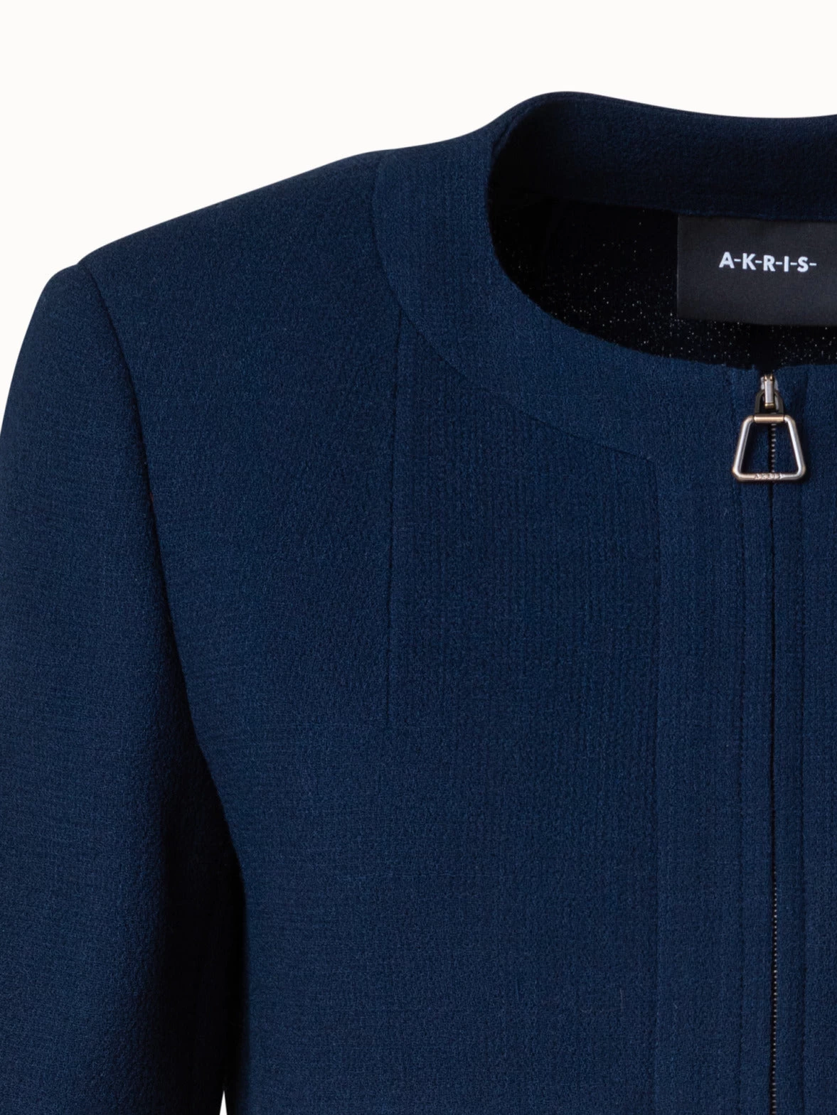 AKRIS Wool Crêpe Double-Face Short Jacket - Image 4