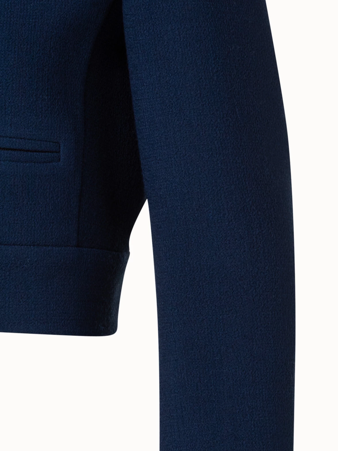 AKRIS Wool Crêpe Double-Face Short Jacket - Image 5