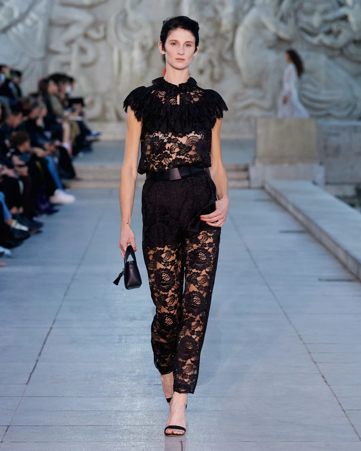 AKRIS Lace Blouse With Ruffles - Image 2