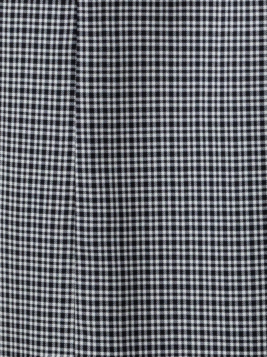 AKRIS Microcheck Wool Wide Leg Pants - Image 5