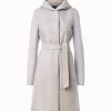 AKRIS Cashmere Knit And Shearling Coat
