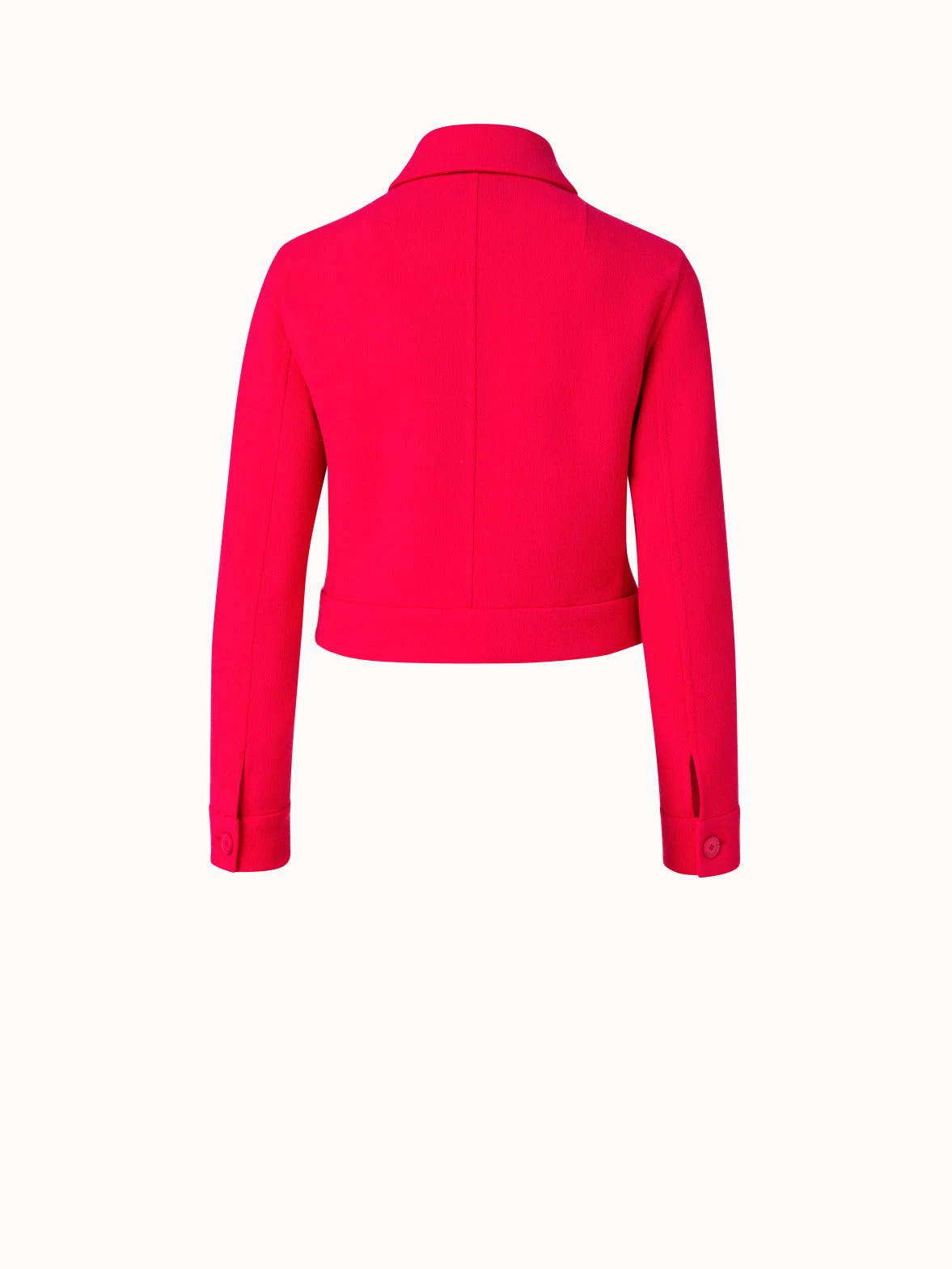 AKRIS Wool Crêpe Double-Face Cropped Jacket - Image 2