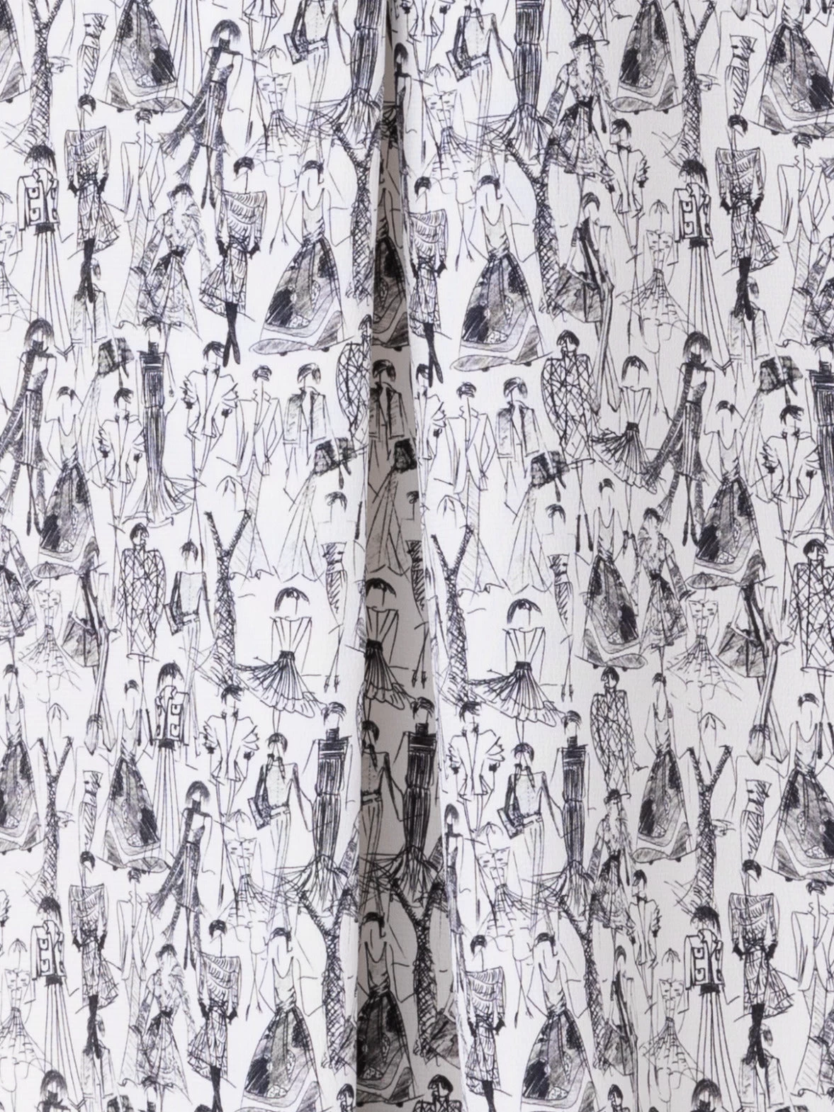 AKRIS Silk Crêpe Blouse With Croquis Print - Image 6