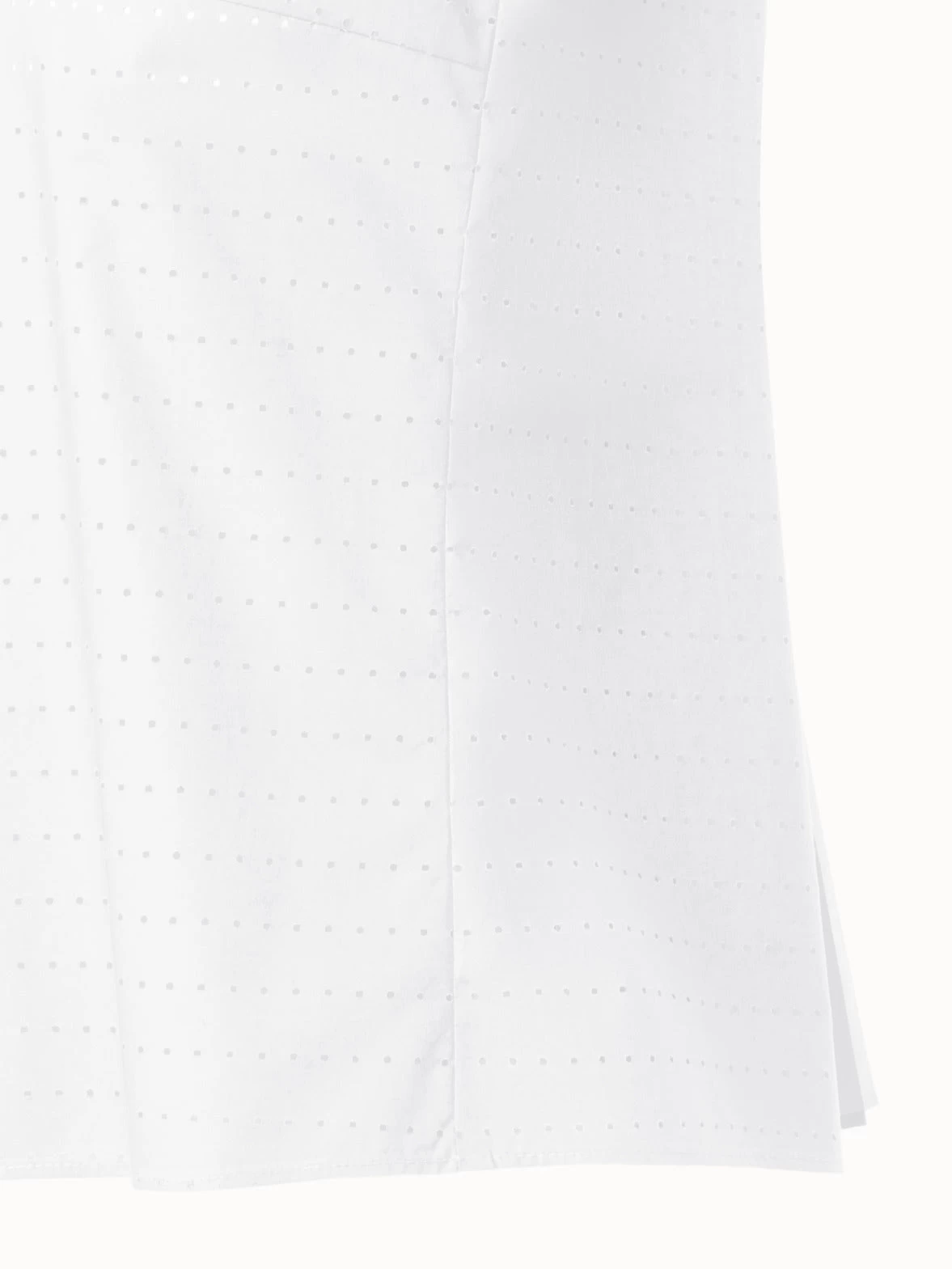 Perforated Pin Dot Cotton Poplin Blouse - Image 6