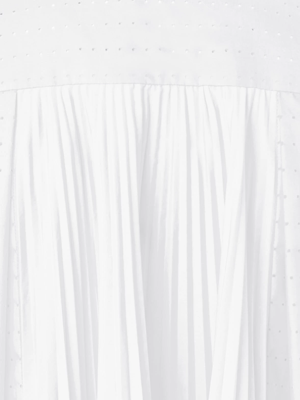 Perforated Pin Dot Cotton Poplin Blouse - Image 5