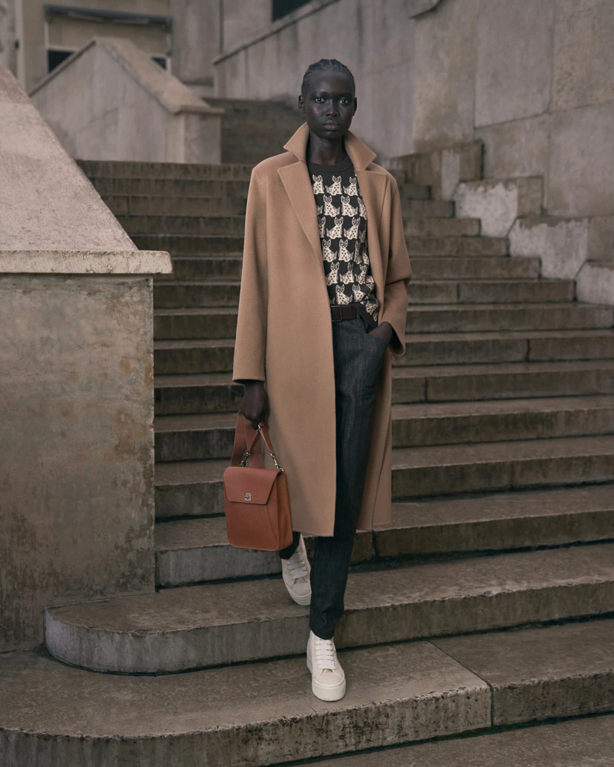 AKRIS Cashmere Double-Face Coat