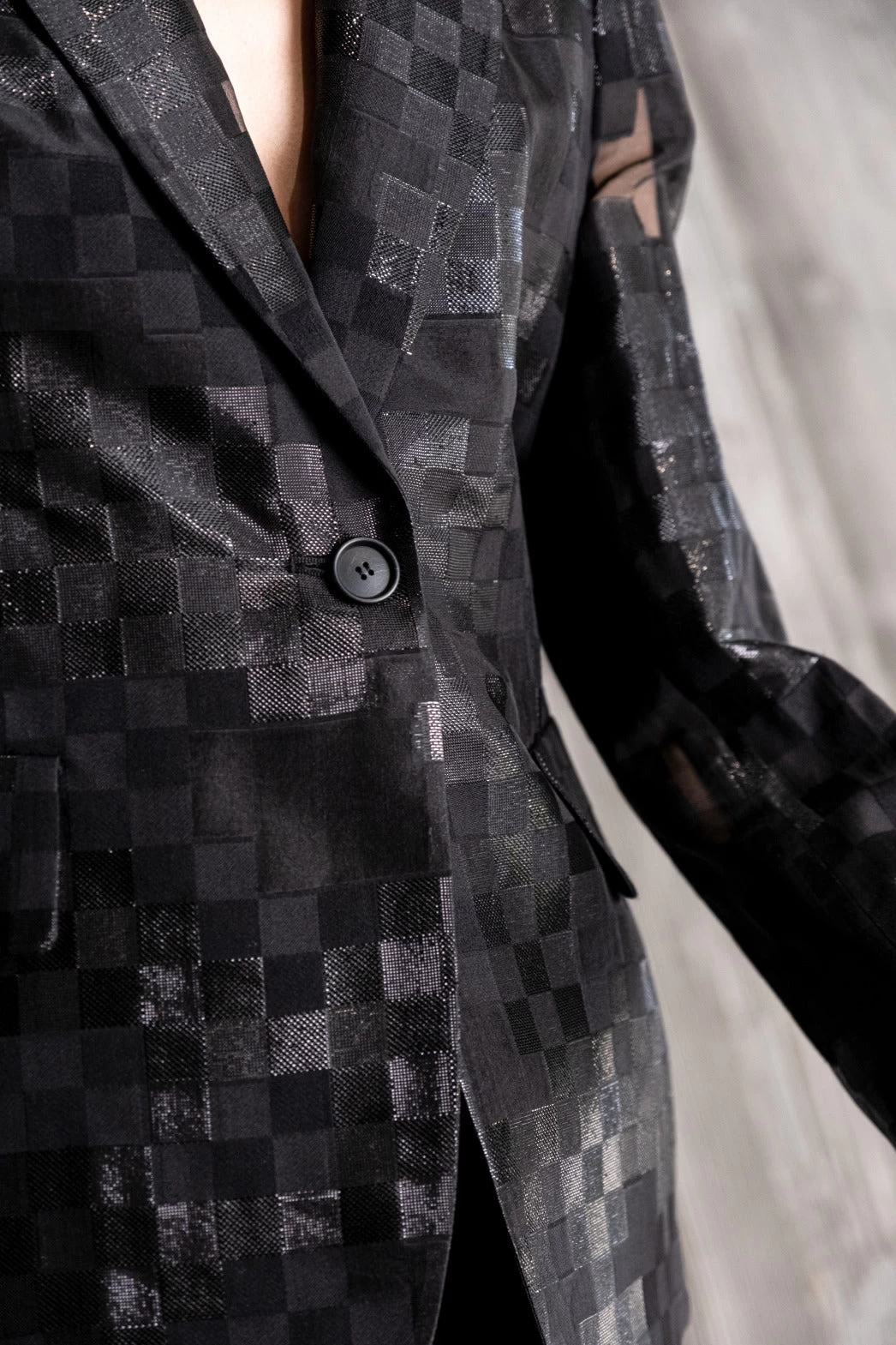 AKRIS Square Jacquard Jacket - Image 4