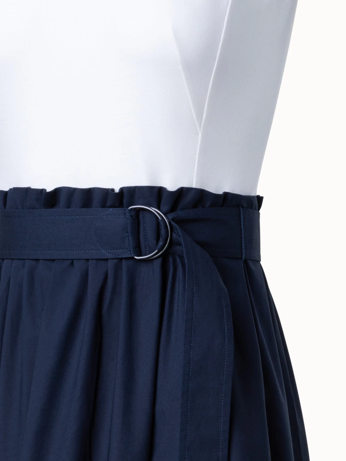 Techno Mesh Tape Intarsia Dress With Jersey Top - Image 4