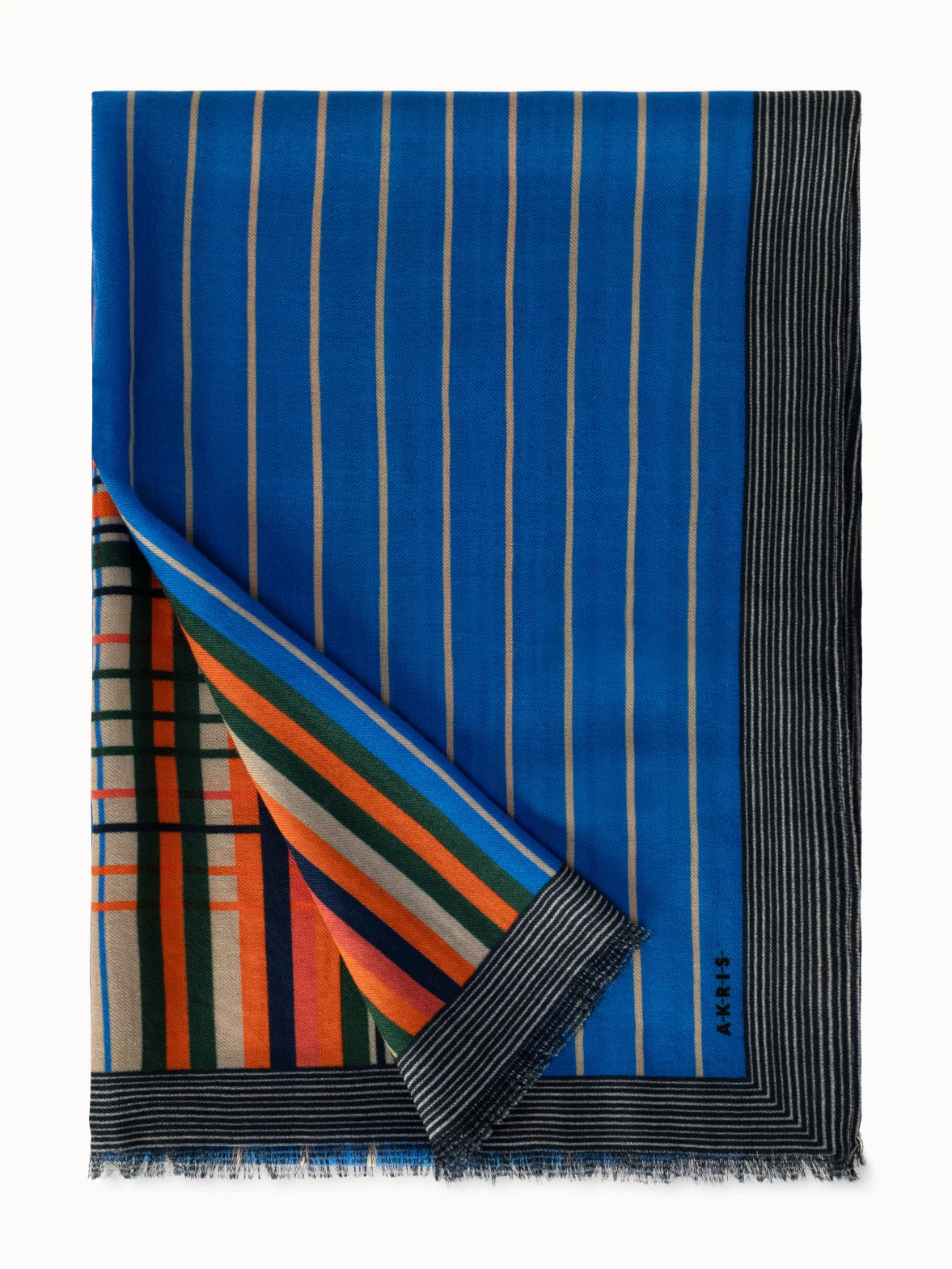 AKRIS Scarf Print Cashmere Silk Scarf