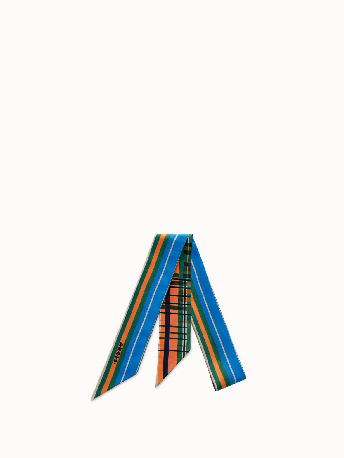 AKRIS Scarf Print Cashmere Silk Tie Scarf