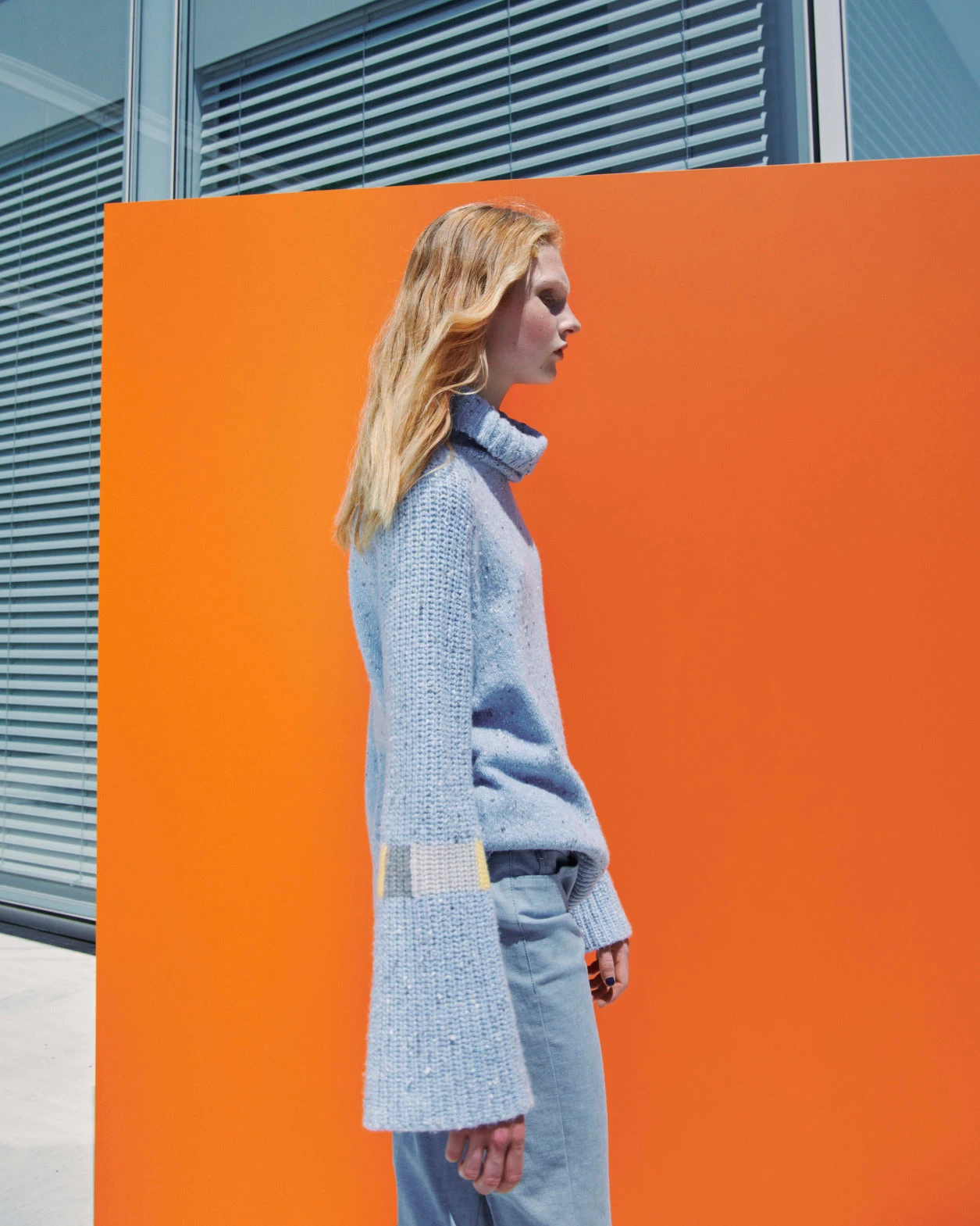 AKRIS Cashmere Knit Turtleneck With Intarsia Details - Image 2