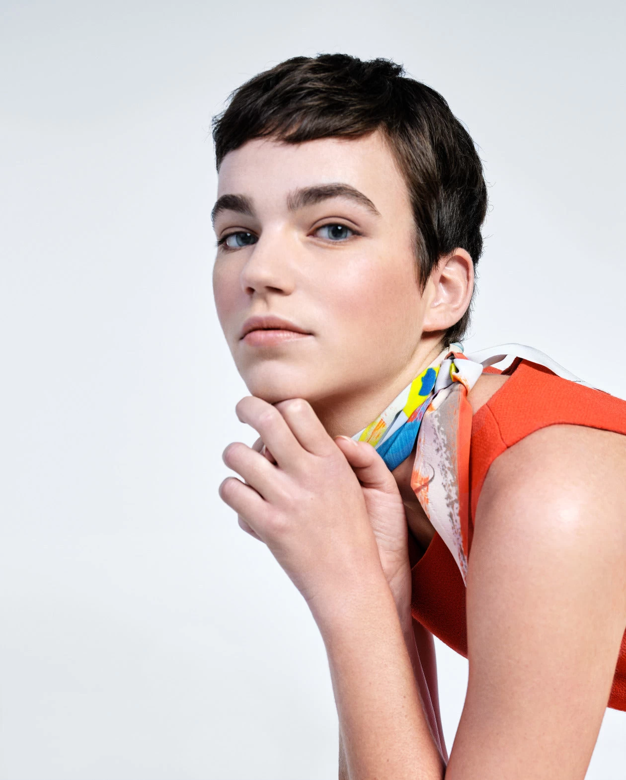 AKRIS Brush Stroke Silk Scarf Tie - Image 3