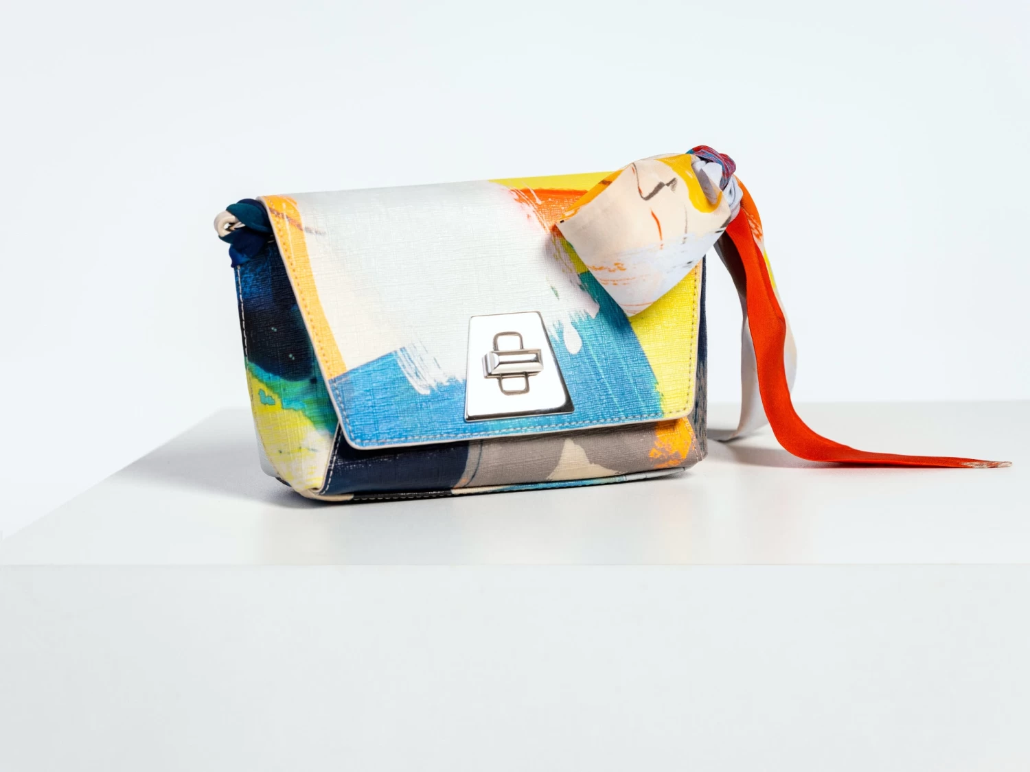 AKRIS Brush Stroke Silk Scarf Tie - Image 5