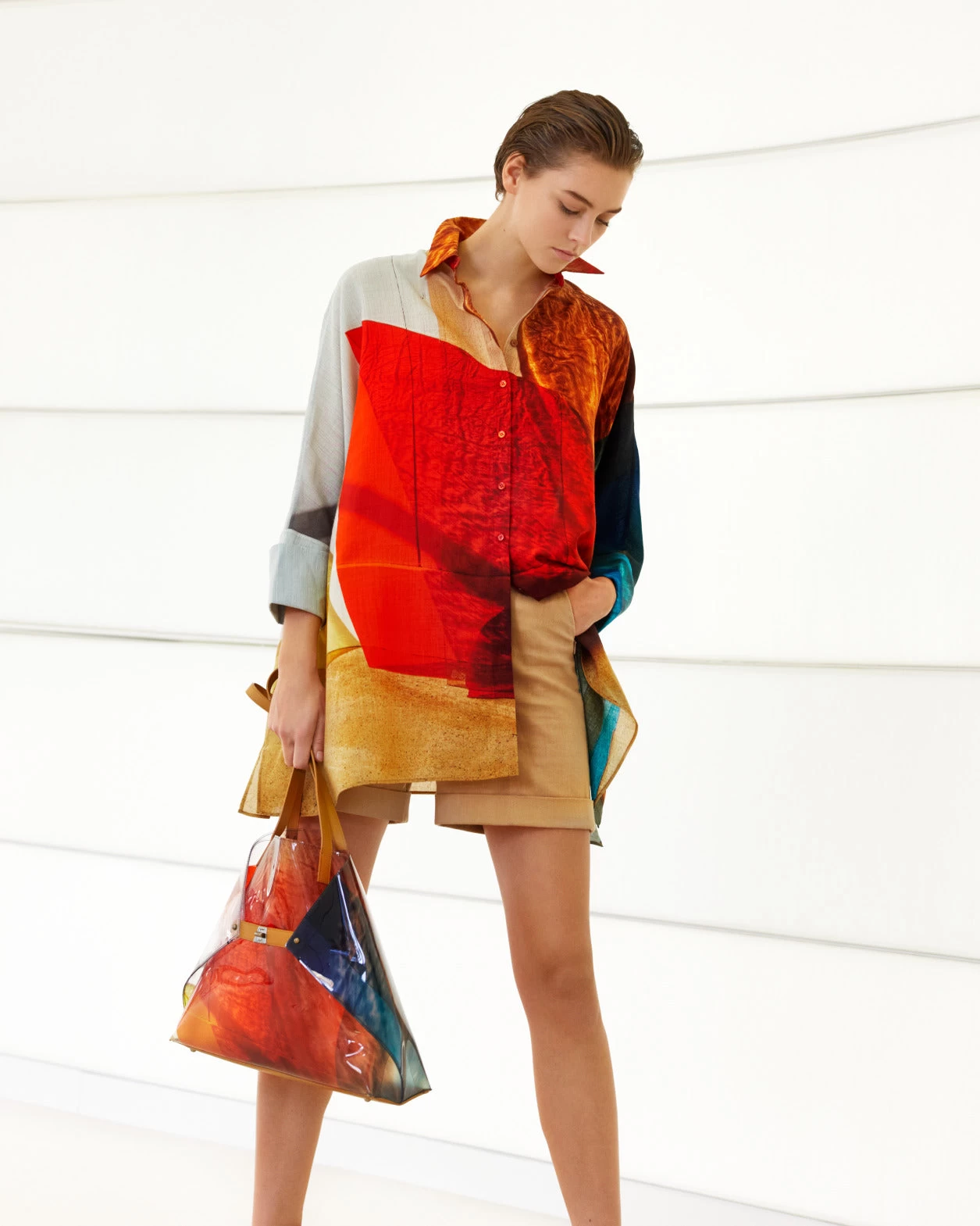 AKRIS Florentina Cotton Denim Shorts - Image 2