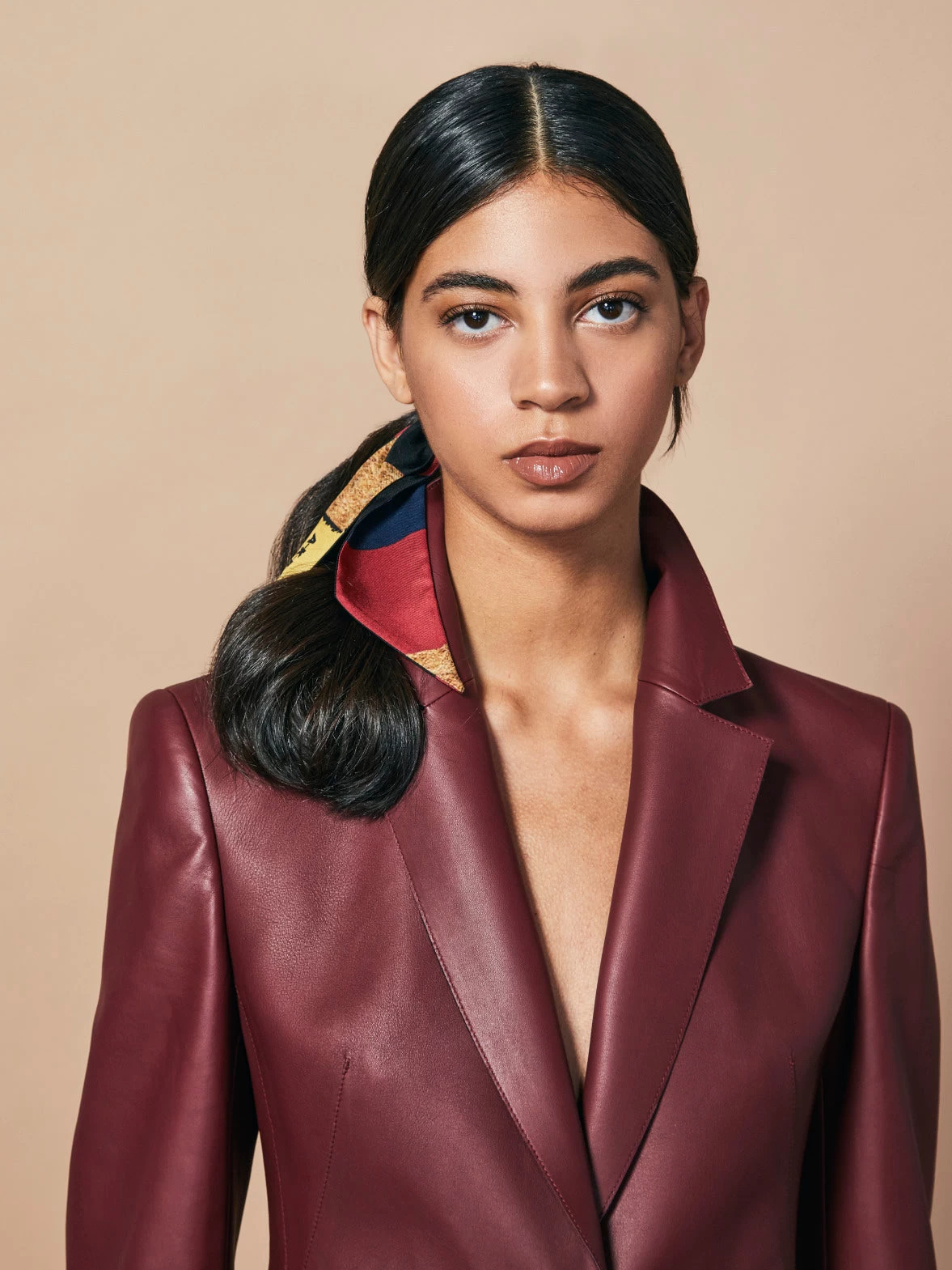 AKRIS Orphisme Print Silk Scarf Tie - Image 2